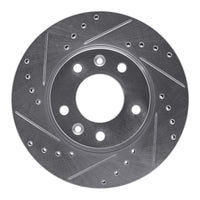 R1 Concepts R1 02-02 Kia SEDONA Front Left Drilled & Slotted Silver Brake Rotor