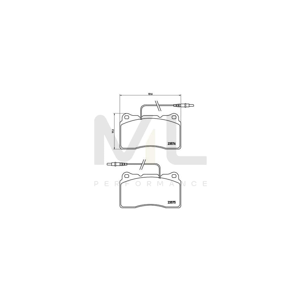 Brembo P 23 082 Brake Pad Set