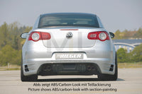 Rieger 00099751 VW 1F EOS Rear Diffuser for Twin Tailpipe Left & Right - Carbon-Look