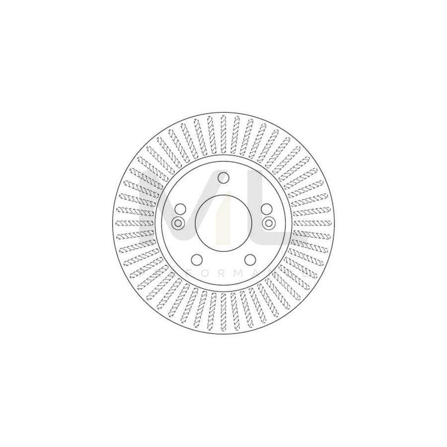 TRW DF6270 Brake Disc for KIA Cerato Saloon (TD) Vented, Painted | Performance Parts Direct Car Parts