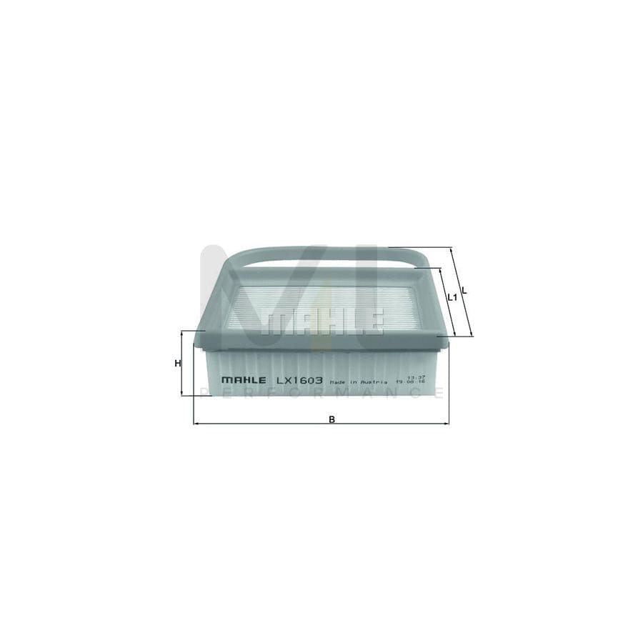 MAHLE ORIGINAL LX 1603 Air Filter Filter Insert | Performance Parts DirectCar Parts
