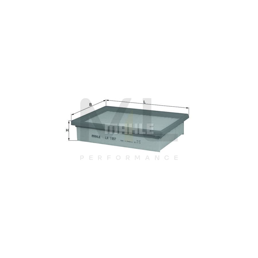 MAHLE ORIGINAL LX 1997 Air Filter Filter Insert | Performance Parts DirectCar Parts