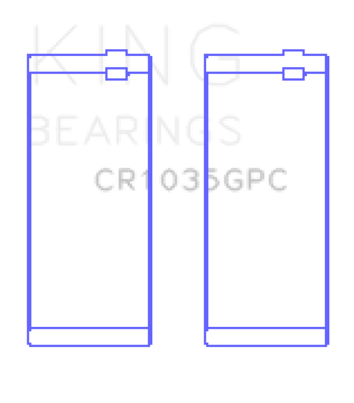 King Engine Bearings Cummins B-Ser. L4 (Size 0.25) Connecting Rod Bearing Set