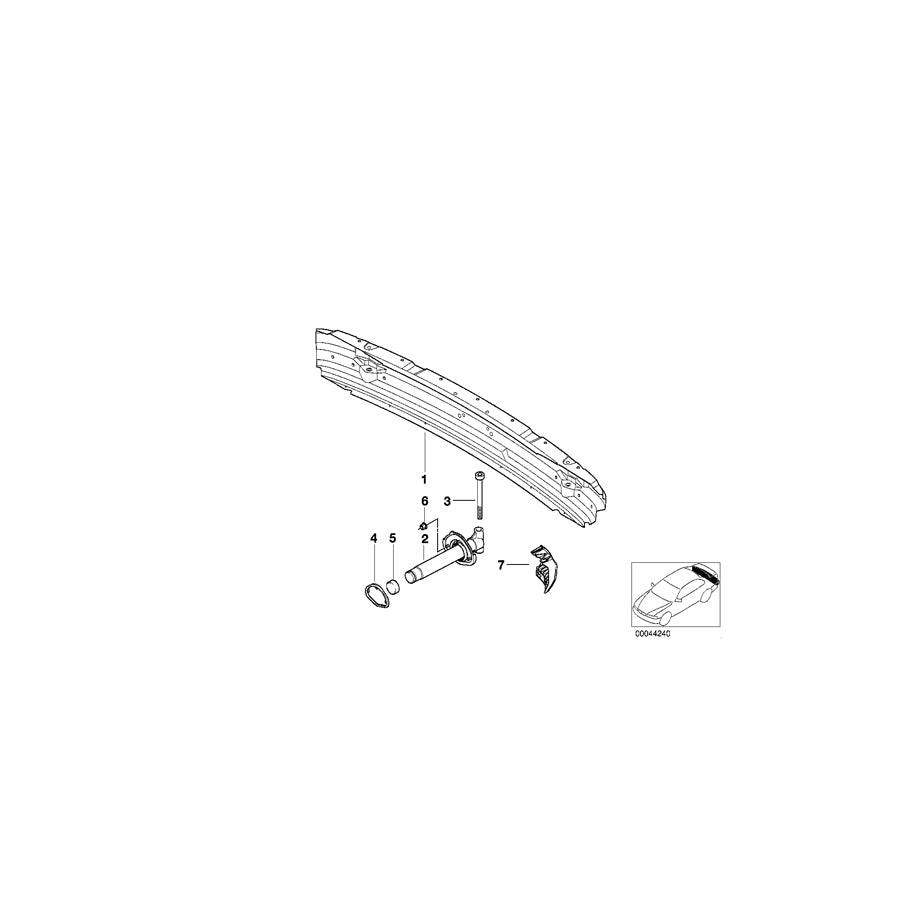 Genuine BMW 51128159371 E39 Carrier (Inc. 535i, 530d & 520d) |