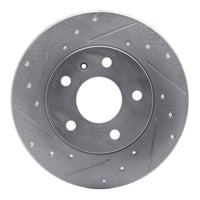 R1 Concepts R1 02-08 Chevrolet Meriva (Mexico) Rear Left Drilled & Slotted Silver Brake Rotor