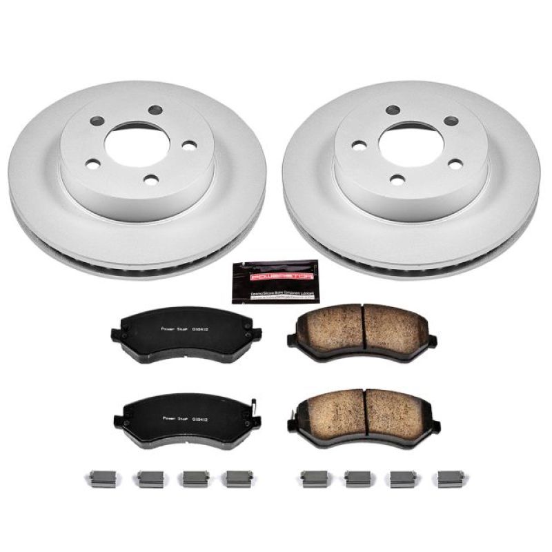 PowerStop Power Stop 02-07 Jeep Liberty Front Z17 Evolution Geomet Coated Brake Kit