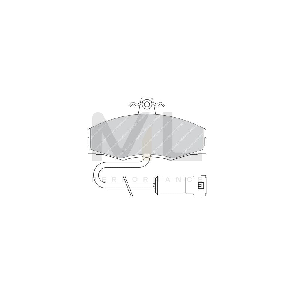 Ferodo Premier Fdb1117B Brake Pad Set Not Prepared For Wear Indicator, With Accessories, With Guide Bolts | Performance Parts Direct Car Parts