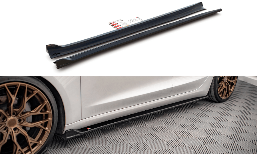 Maxton Design Tesla Model 3 Side Skirts Diffusers V.2