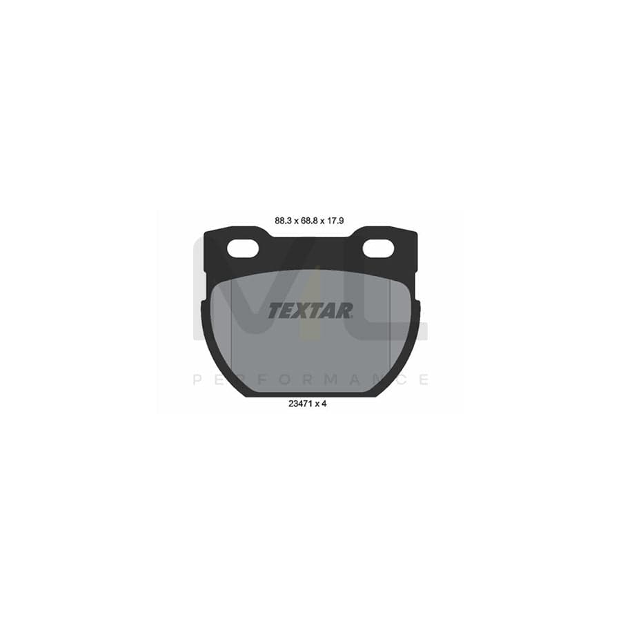 TEXTAR 2347103 Brake pad set for LAND ROVER DEFENDER not prepared for wear indicator