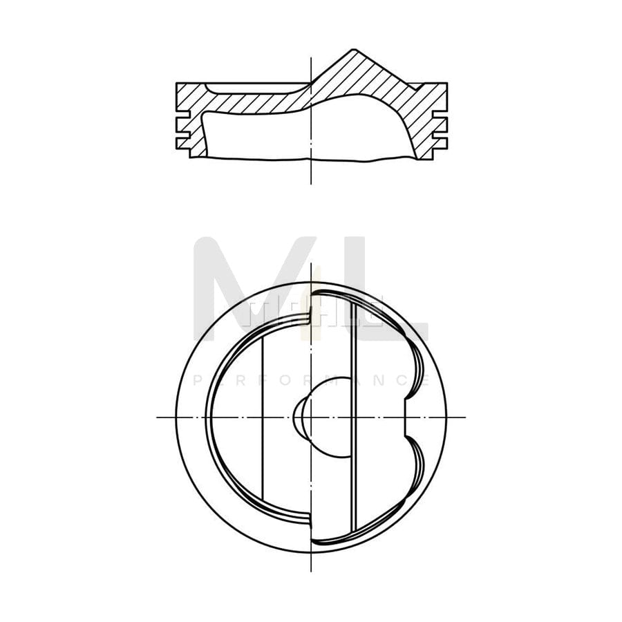 MAHLE ORIGINAL 038 51 01 Piston 83,2 mm | Performance Parts DirectCar Parts