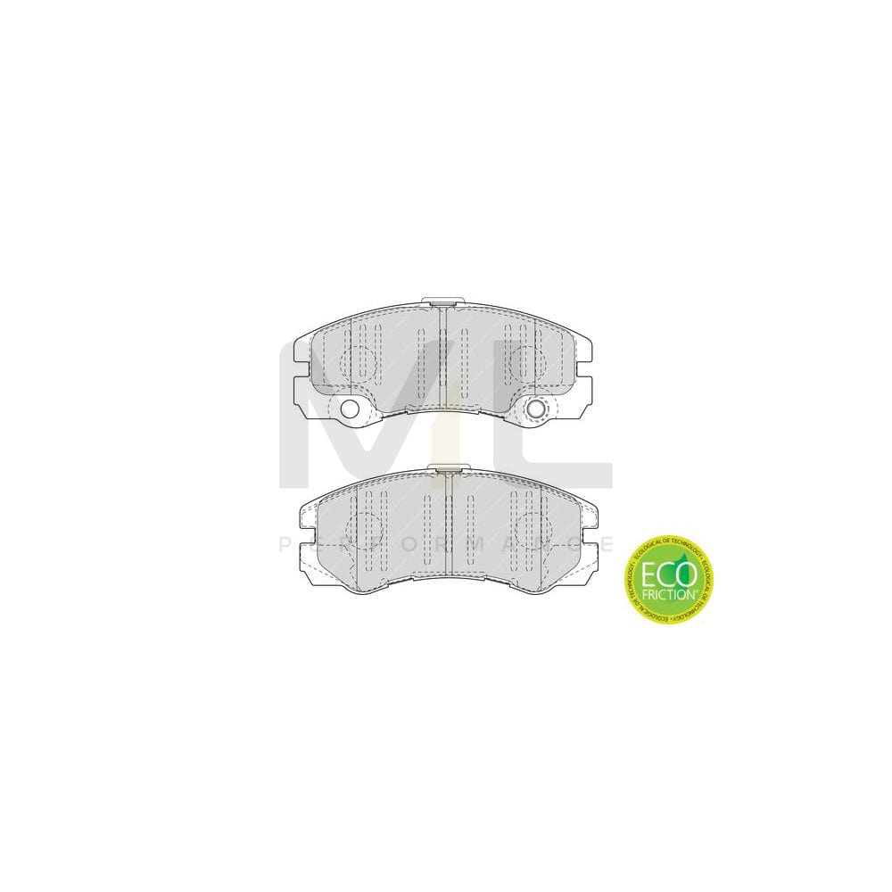 Ferodo Premier Fvr1644 Brake Pad Set Incl. Wear Warning Contact, With Brake Caliper Screws, With Accessories | Performance Parts Direct Car Parts