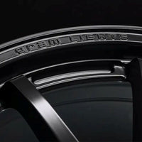 Gram Lights 57NR LIMITED II 18x9.5 +38 5-114.3 Semigloss Black Wheel w/ Black Cap/Stickers/Air Valve