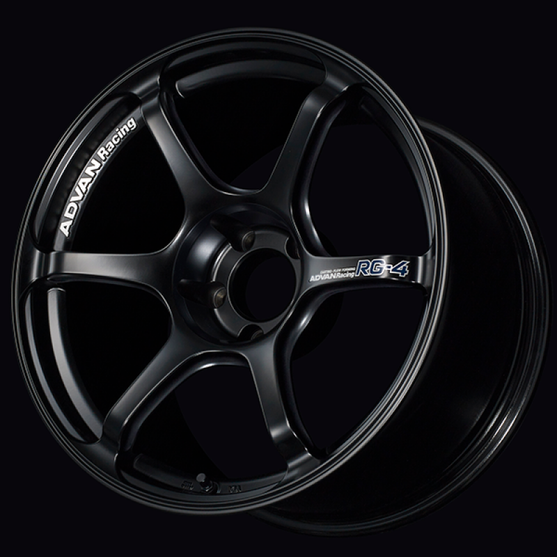 Advan RG-4 17x7.5 / +48 Offset / 5x114.3 / 73mm Bore / Semi Gloss Black