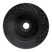 R1 Concepts R1 95-04 Ford E-250 Econoline Front Left Drilled & Slotted Black Brake Rotor