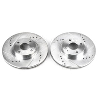 PowerStop Power Stop 01-05 Mazda Miata Front Evolution Drilled & Slotted Rotors - Pair