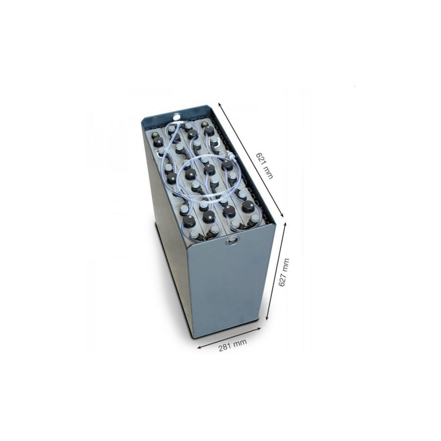 Q-Batteries 24V forklift battery 3 PzS 345Ah DIN B (621 x 281 x 627mm l/w/h) tray 57014023