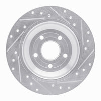 R1 Concepts R1 2016-2025 Ford Bronco Sport Rear Left Drilled & Slotted Silver Brake Rotor