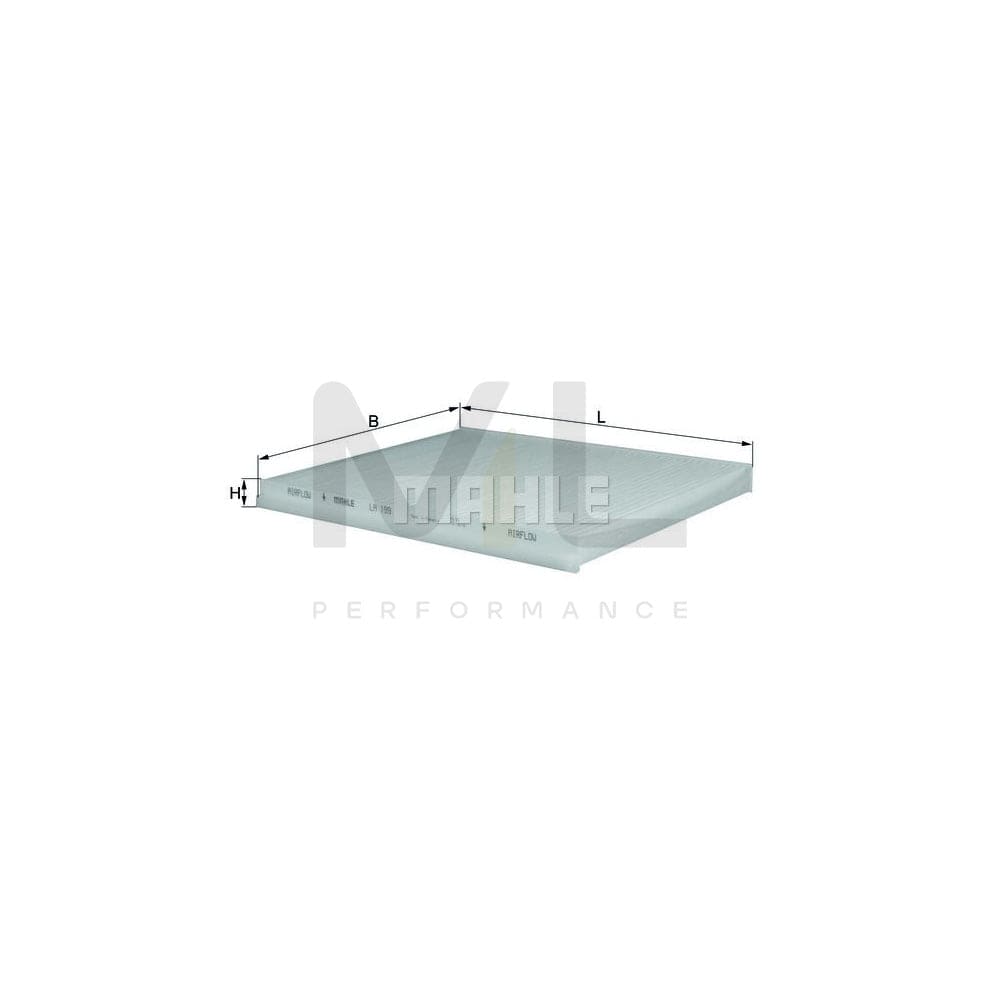 MAHLE ORIGINAL LA 199 Pollen filter Particulate Filter | Performance Parts DirectCar Parts