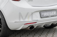 Rieger 00051325 Opel Astra J Rear Diffuser for Sport Tailpipe Left -  Matte Black