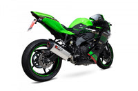 Scorpion RKA140SYSSEO Kawasaki Ninja ZX-25R Serket Parallel Full Exhaust System  - Brushed Stainless Steel Sleeve