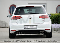Rieger 00059559 VW Mk7 Golf Rear Diffuser for Twin Tailpipe Centre -  Matte Black