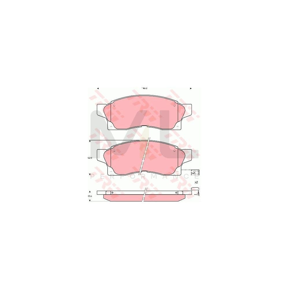 TRW Gdb1062 Brake Pad Set | Performance Parts Direct Car Parts