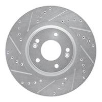 R1 Concepts R1 15-21 Kia SEDONA Front Left Drilled & Slotted Silver Brake Rotor