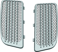 Kuryakyn Radiator Grills For Twin Cooled Models Chrome & Black (Pair)