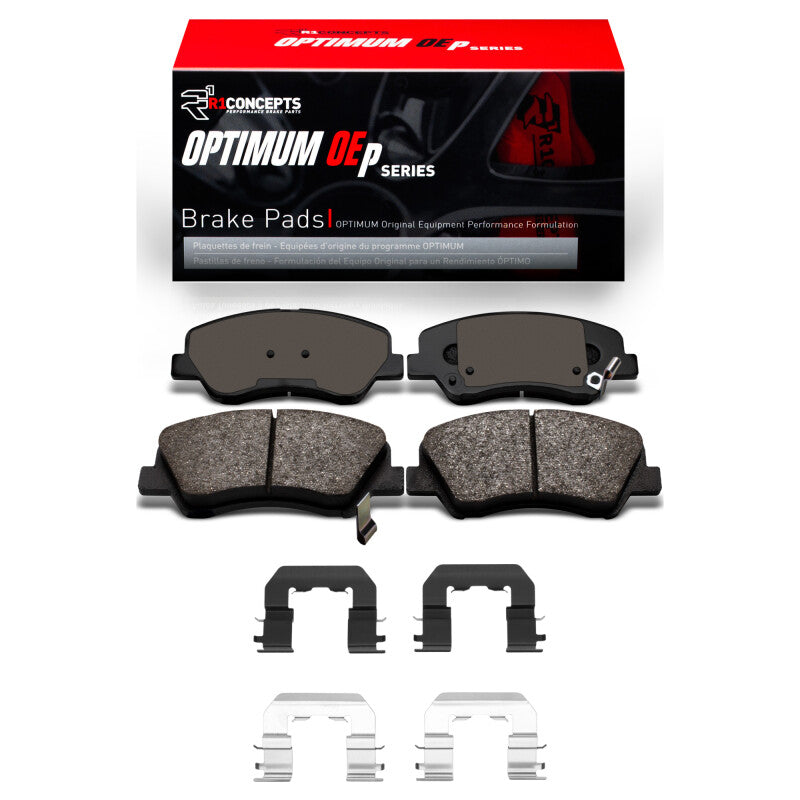 R1 Concepts R1 12-17 Dodge Attitude (Mexico) Front Optimum OE Brake Pads & Hardware Kit