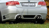 Rieger 00053437 BMW 3 Series E92 E93 Rear Diffuser for Twin Tailpipe Left & Right -  Matte Black