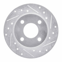 R1 Concepts R1 78-90 Dodge Charger Front Right Drilled & Slotted Silver Brake Rotor