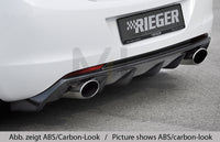 Rieger 00051316 Opel Astra J Rear Diffuser for Sport Tailpipe Left & Right -  Matte Black