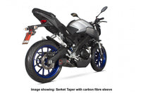 Scorpion RYA97SYSTEO Yamaha MT-125  Serket Taper Full Exhaust System - Titanium Sleeve