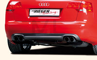 Rieger 00099023 Audi 8E B7 A4 Rear Diffuser for Twin Tailpipe Left & Right - Carbon-Look