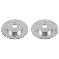 PowerStop Power Stop 15-18 Subaru Legacy Rear Evolution Drilled & Slotted Rotors - Pair