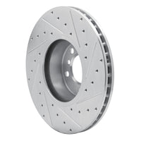 R1 Concepts R1 12-21 BMW 228I Front Left Drilled & Slotted Silver Brake Rotor