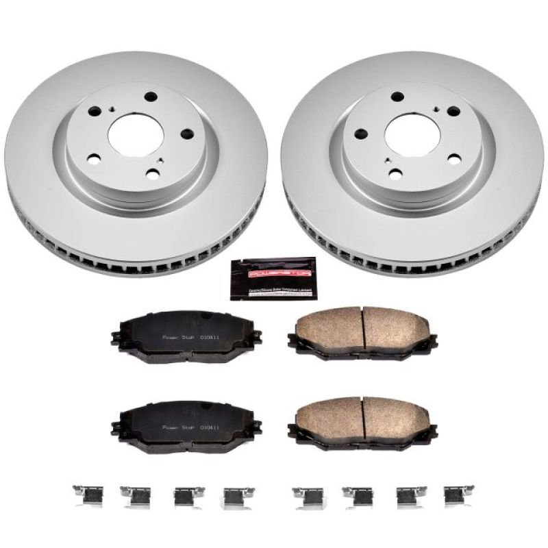 PowerStop Power Stop 09-10 Pontiac Vibe Front Z17 Evolution Geomet Coated Brake Kit