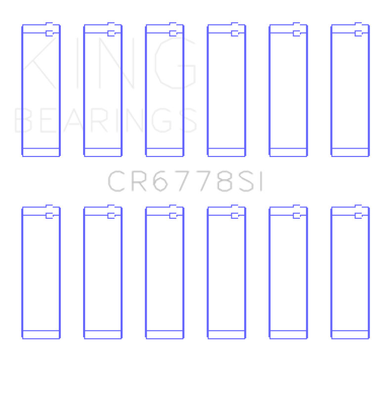 King Engine Bearings Audi Acz/Aah/Ack/Aej/Asn/Ltr (Size +0.75mm) Connecting Rod Bearing Set