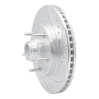R1 Concepts R1 97-99 Ford F-150 RWD Front Right Drilled & Slotted Silver Brake Rotor