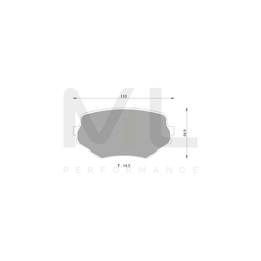 Bosch 0986Ab2319 Brake Pad Set BP2319N | Performance Parts Direct Car Parts