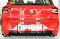 Rieger 00088166 SEAT KJ Rear Diffuser (Ibiza FR & Ibiza) - Glossy Black