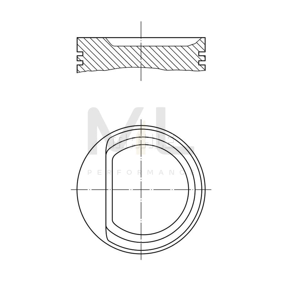 MAHLE ORIGINAL 030 94 00 Piston 67,11 mm, without cooling duct | Performance Parts DirectCar Parts