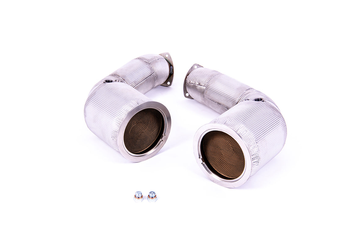 MillTek SSXAU956 Audi Large Bore Downpipes and Hi-Flow Sports Cats (Inc. RSQ8, SQ7, SQ8)