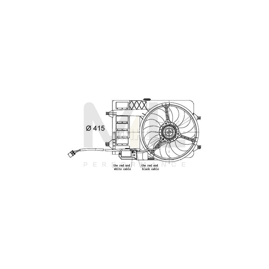 MAHLE ORIGINAL CFF 30 000S Fan, radiator ???: 398mm, with frame | Performance Parts DirectCar Parts