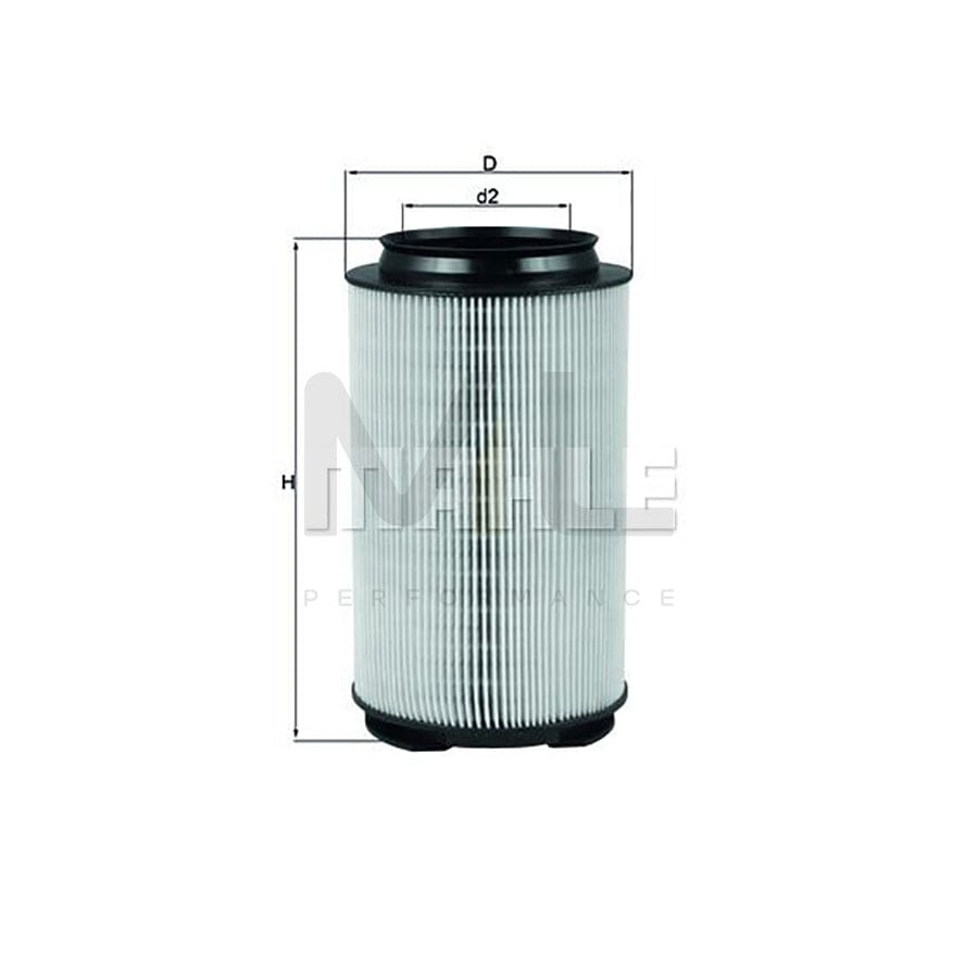 MAHLE ORIGINAL LX 1628 Air Filter Filter Insert | Performance Parts DirectCar Parts