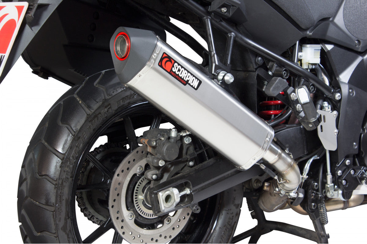 Scorpion RSI115TEO Suzuki DL1000 V-Strom Serket Parallel Slip-On Exhaust - Titanium Sleeve