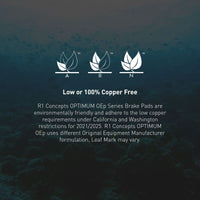 R1 Concepts R1 96-02 Ford Crown Victoria Rear R1 Optimum OE Brake Pads