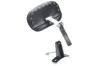 Mustang Motorcycle Mustang 08-21 Harley FL Touring Driver Backrest Kit w/Blk Pearl Studs- Black