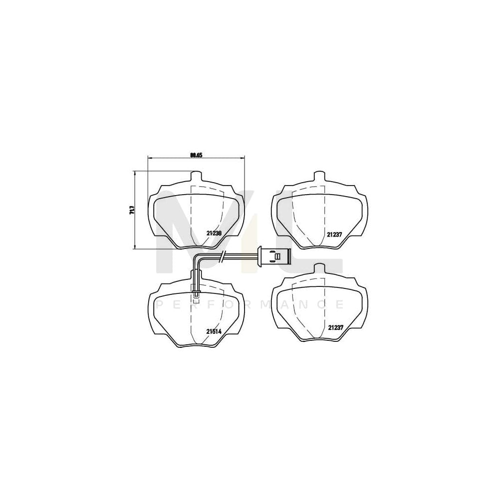 Brembo P 44 003 Brake Pad Set