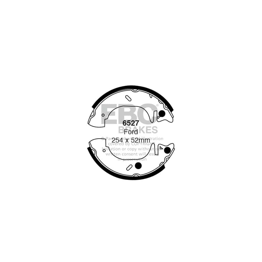 EBC 6527 Ford Transit Rear Brake Shoes